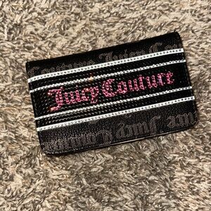 Juicy Couture Black Wallet with Pink Logo